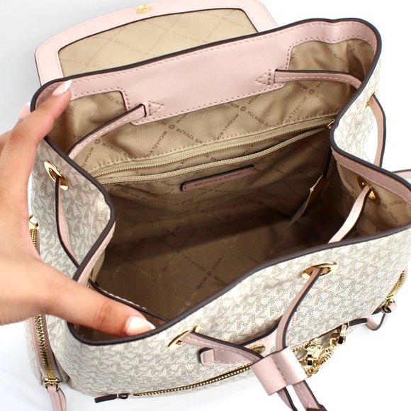 Michael Kors Jet Set Large Logo Backpack - Picture 8 of 9